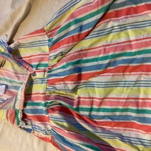 Children’s Sleeveless Multicolored Stripe Dress